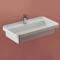 Раковина Artceram Fuori Scala 80х45 см встраиваемая с 1 отверстием белый TFL035 01 00