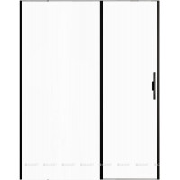 Душевая дверь Allen Brau Priority 1600 мм стекло Optiwhite черный брашированный алюминий 3.31039.BBA
