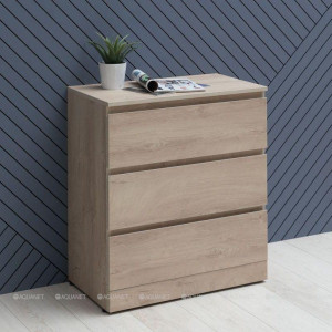 Комод Aquanet Сканди 700х400х797 мм 3 ящика дуб эдгрейн 00302549 Комод Aquanet Сканди 700х400х797 мм 3 ящика дуб эдгрейн 00302549