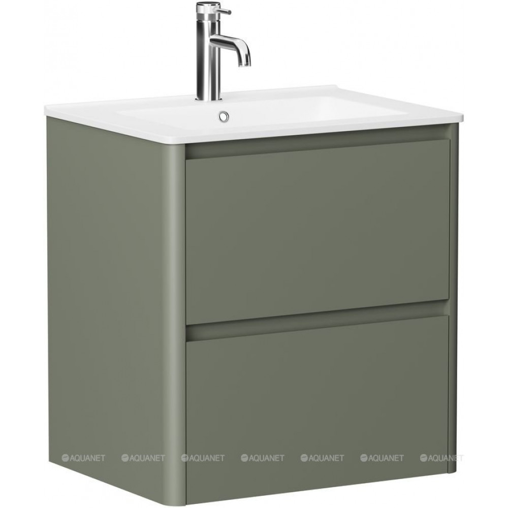 Тумба под раковину Allen Brau Gravity 60 2 ящика олива матовый 1.370008.CGM