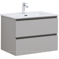 Тумба с раковиной Aquanet Вега 2.0 70 бежевая 2 ящика с раковиной Flat 00344775