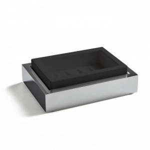 Мыльница подвесная 3SC SK 3.0 композит Solid Surface черный хром SK01SL.NO Мыльница подвесная 3SC SK 3.0 композит Solid Surface черный хром SK01SL.NO