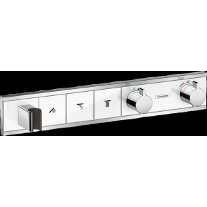 Комплект термостатического смесителя для душа Hansgrohe RainSelect белый/хром 15356400/15311180 15356400S