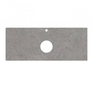 Столешница из керамогранита Kerama Marazzi Фондамента 120 см 1 отв. серый натуральный PL1.DL500920R/120