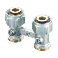 Узел нижнего подключения Oventrop Multiflex прямой 1/2 HP x 3/4 НГ 1015883