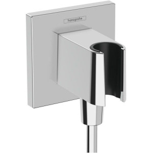 Шланговое подсоединение с держателем для душа Hansgrohe FixFit E хром 26889000 Шланговое подсоединение с держателем для душа Hansgrohe FixFit E хром 26889000