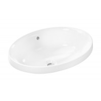 Раковина встраиваемая Hansgrohe Xuniva D 550х400 мм с переливом белый 60156450