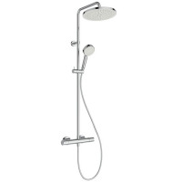 Душевая система Ideal Standard Ceratherm T25 с термостатом и верхним душем 250 мм хром A8520AA