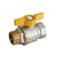 Кран шаровой для газа Giacomini R734G 1/2 ВР-НР рычаг R734GAX003