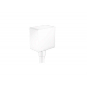 Шланговое подсоединение Hansgrohe FixFit Square белый матовый 26455700 Шланговое подсоединение Hansgrohe FixFit Square белый матовый 26455700