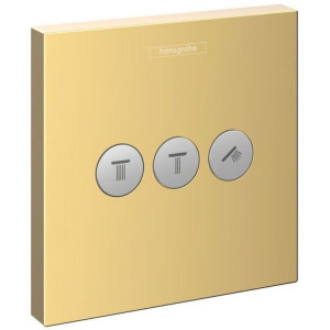 Вентиль Hansgrohe ShowerSelect для 3 потребителей скрытый монтаж полированное золото 15764990