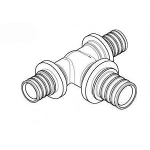 Тройник REHAU Rautitan MX 20x25x20 мм латунь 11081041001 Тройник REHAU Rautitan MX 20x25x20 мм латунь 11081041001