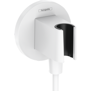 Шланговое подсоединение с держателем для душа hansgrohe FixFit Porter S матовый белый 26888700 Шланговое подсоединение с держателем для душа hansgrohe FixFit Porter S матовый белый 26888700