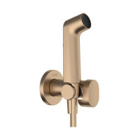 Гигиенический душ Hansgrohe Bidette S 1jet EcoSmart со шлангом и держателем шлифованная бронза 29232140