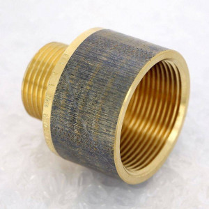 Переходник круглый Viega 1 x 1 1/2 дюйма НВ бронза 650858 Переходник круглый Viega 1 x 1 1/2 дюйма НВ бронза 650858