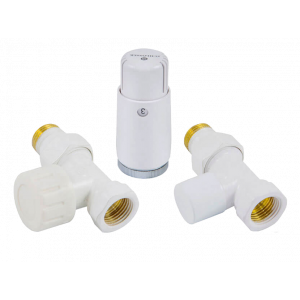 Комплект подключения радиаторный прямой Schlosser STANDARD MINI 1/2 с термоголовкой MINI DIAMANT M30x1.5 белый 602200056 Комплект подключения радиаторный прямой Schlosser STANDARD MINI 1/2 с термоголовкой MINI DIAMANT M30x1.5 белый 602200056