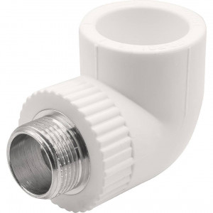 Угольник комбинированный PP-R THERMOLIGHT 32x3/4 НР белый 1620680 Угольник комбинированный PP-R THERMOLIGHT 32x3/4 НР белый 1620680
