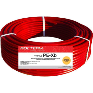 Труба из сшитого полиэтилена РОСТерм PEX-b 16x2.0 мм для теплого пола бухта 50 м 11201620050 Труба из сшитого полиэтилена РОСТерм PEX-b 16x2.0 мм для теплого пола бухта 50 м 11201620050