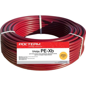Труба из сшитого полиэтилена РОСТерм PEX-b 16x2.0 мм для теплого пола бухта 100 м 11201620100 Труба из сшитого полиэтилена РОСТерм PEX-b 16x2.0 мм для теплого пола бухта 100 м 11201620100