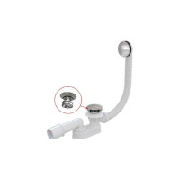 Слив-перелив для ванны Alcaplast A507CKM click-clack металл хром A507CKM