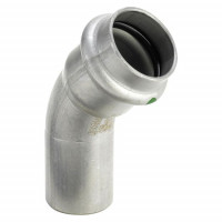 Угольник 45° Viega Sanpress Inox нержавеющая сталь 22 мм 435400