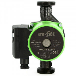 Насос циркуляционный Uni-Fitt ECP 25/80 180 мм с гайками 918E2580 Насос циркуляционный Uni-Fitt ECP 25/80 180 мм с гайками 918E2580