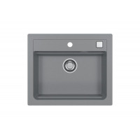 Мойка кухонная Alveus ATROX 30 Granital Concrete G81 590x500 мм с сифоном 1131995/1132823