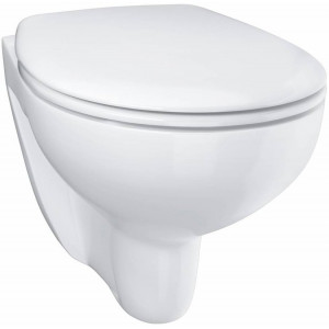 Унитаз подвесной безободковый GROHE Bau Ceramic с сиденьем микролифт 39351000