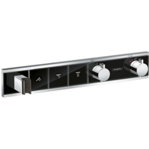 Термостат скрытого монтажа Hansgrohe RainSelect для 3 потребителей черный/хром 15356600