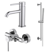 Набор смесителей 3 в 1 Aquanet Европа AQ1331CR (AQ1310CR+AQ1360CR+AQ2012CR) AQ1331CR