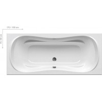 Ванна акриловая RAVAK Campanula II 180х80 см белая CB21000000