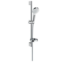 Душевой гарнитур Hansgrohe Crometta Vario 65 см с мыльницей белый/хром 26553400