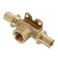 Тройник настенный REHAU RAUTITAN RX+ 20-Rp 1/2-20 с внутренней резьбой бронза 14562943001