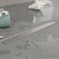 Трап душевой Plumberia Selection PS LINEAR 6x80 мм комбинированный затвор нержавеющая сталь PSL80MT