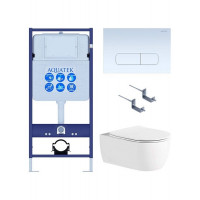 Комплект инсталляция 4 в 1 AQUATEK Европа New-013/012 (рама INS-0000012, клавиша KDI-0000013, унитаз AQ1106L-00)