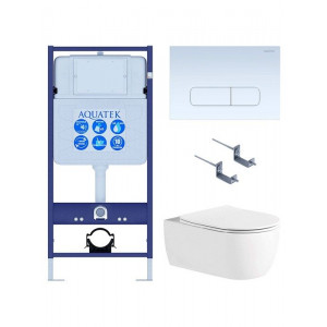 Комплект инсталляция 4 в 1 AQUATEK Европа New-013/012 (рама INS-0000012, клавиша KDI-0000013, унитаз AQ1106L-00) Комплект инсталляция 4 в 1 AQUATEK Европа New-013/012 (рама INS-0000012, клавиша KDI-0000013, унитаз AQ1106L-00)