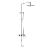 Душевая система Aquanet Лира AQ2465CR со смесителем для душа 250х250 мм хром AQ2465CR