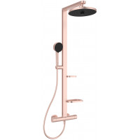 Душевая система с термостатом Ideal Standard ALU+ Ø 260/100 мм полки 130 и 208 мм BD583RO