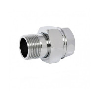 Сгон прямой Giacomini R18 3/4 НВ латунь хромированный R18X004