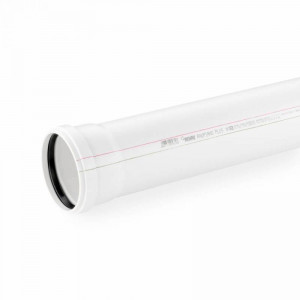 Труба канализационная REHAU RAUPIANO PLUS 50/2000 мм RAL 9003 11201541222 Труба канализационная REHAU RAUPIANO PLUS 50/2000 мм RAL 9003 11201541222