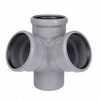 Крестовина двухплоскостная Ostendorf HT HTED 87° 110/110/110 мм RAL 7037 115940