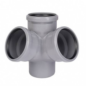 Крестовина двухплоскостная Ostendorf HT HTED 87° 110/110/110 мм RAL 7037 115940 Крестовина двухплоскостная Ostendorf HT HTED 87° 110/110/110 мм RAL 7037 115940