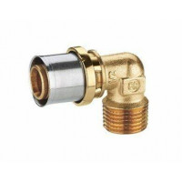 Угольник 90° ROMMER с наружной резьбой 3/4х26x3.0 мм RM127Y049