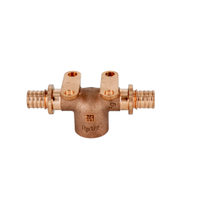 Тройник настенный REHAU RAUTITAN RX+ 16-Rp 1/2-16 с внутренней резьбой бронза 14562913001 Тройник настенный REHAU RAUTITAN RX+ 16-Rp 1/2-16 с внутренней резьбой бронза 14562913001