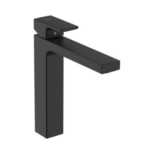 Смеситель для раковины Hansgrohe Vernis Shape 190 без донного клапана матовый черный 71591670 Смеситель для раковины Hansgrohe Vernis Shape 190 без донного клапана матовый черный 71591670