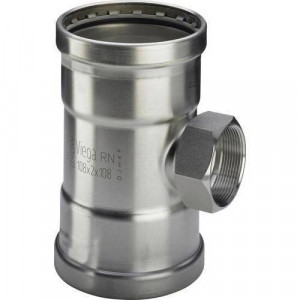 Тройник пресс Viega Sanpress Inox SC-Contur 108x2x108 мм 482916 Тройник пресс Viega Sanpress Inox SC-Contur 108x2x108 мм 482916