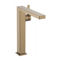 Смеситель для раковины Hansgrohe Tecturis E 240 Fine CoolStart с клапаном push-open шлифованная бронза 73070140