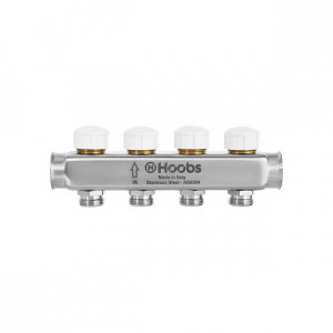 Коллектор Hoobs из нержавеющей стали с термостатическими клапанами 1 x 3/4 9 выходов HB-INCTO-711509 Коллектор Hoobs из нержавеющей стали с термостатическими клапанами 1 x 3/4 9 выходов HB-INCTO-711509