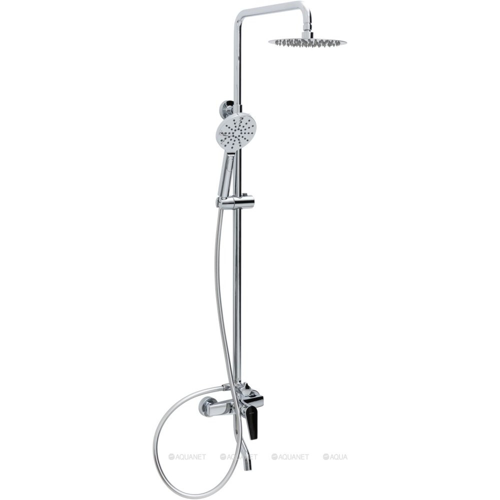 Душевая система Allen Brau ECLIPSE с верхним и ручным душем и изливом хром 5.E1007-00
