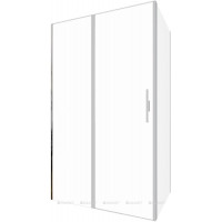 Душевое ограждение Allen Brau Priority 1200x800 мм браш серебро 3.31008.BA/3.31014.BA